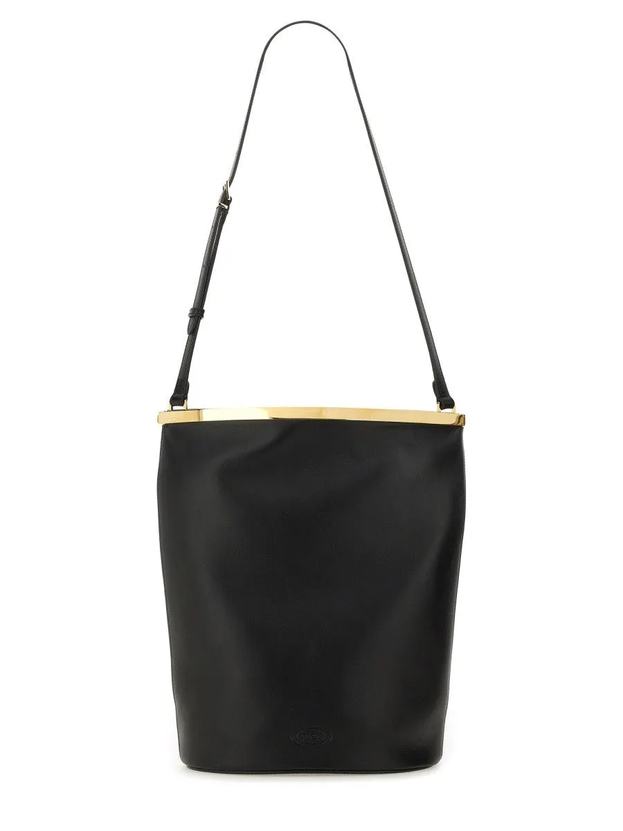 TOD'S SMALL LEATHER BUCKET BAG sold by Siebentaschen
