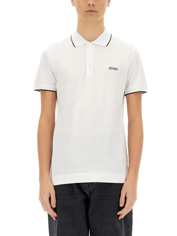 Zegna POLO WITH LOGO sold by Siebentaschen