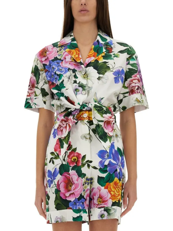 Dolce & Gabbana SHIRT WITH FLORAL PATTERN sold by Siebentaschen