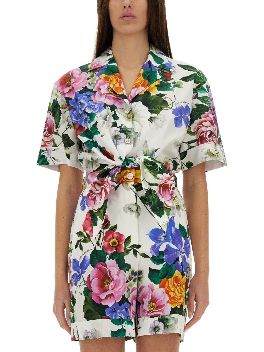 Dolce & Gabbana SHIRT WITH FLORAL PATTERN sold by Siebentaschen