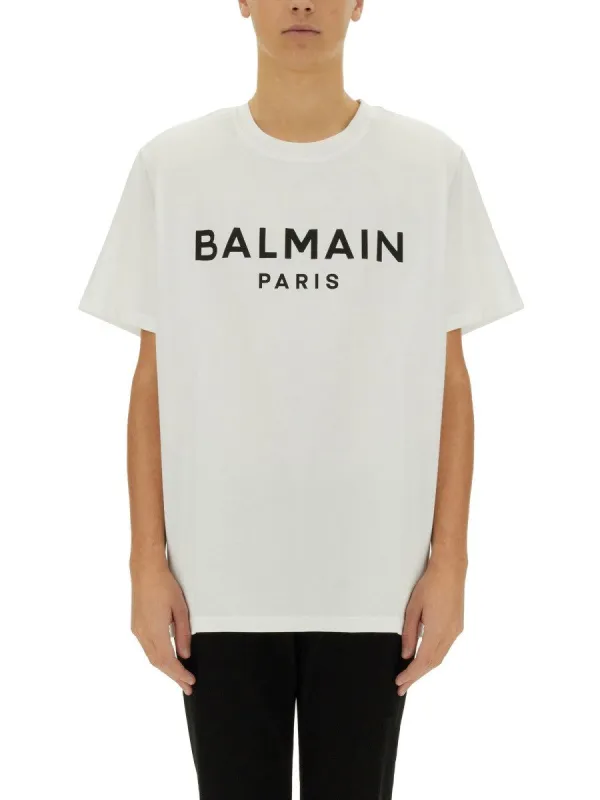 Balmain T-SHIRT WITH LOGO sold by Siebentaschen