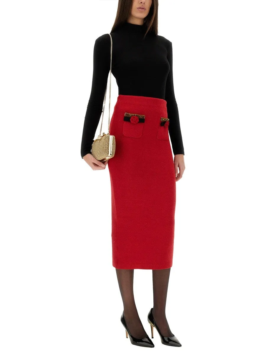 SELF-PORTRAIT KNITTED MIDI SKIRT sold by Siebentaschen product image thumbnail 2
