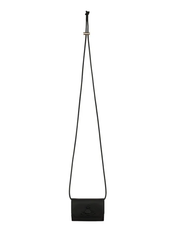 Vivienne Westwood CARD HOLDER WITH SHOULDER STRAP sold by Siebentaschen