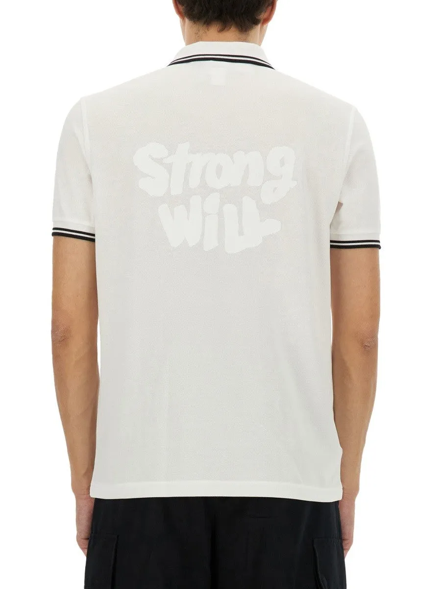 COMME DES GARCONS SHIRT "STRONG WILL" POLO SHIRT sold by Siebentaschen product image thumbnail 3