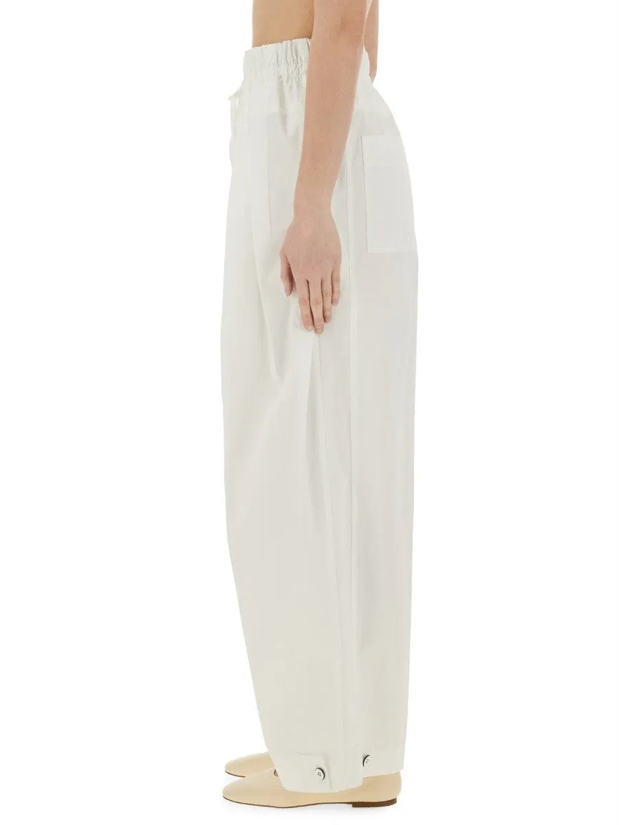JIL SANDER WIDE PANTS IN COTTON GABARDINE sold by Siebentaschen product image thumbnail 4