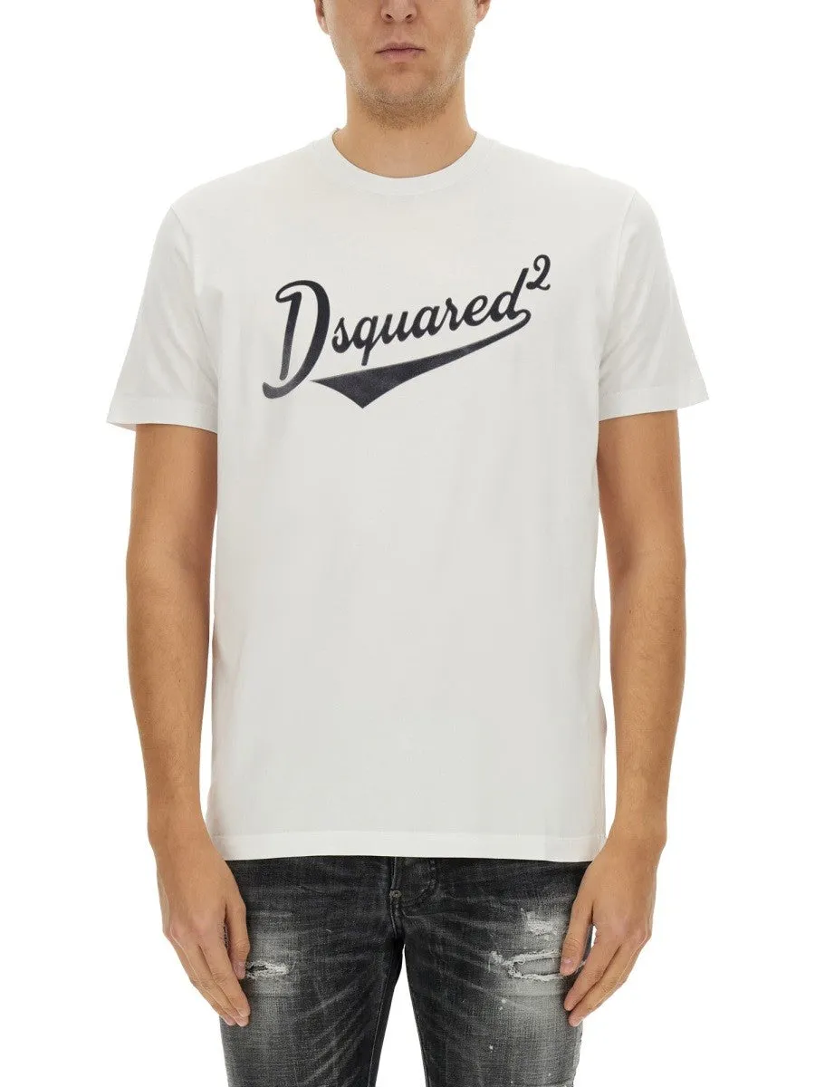 Dsquared "COOL FIT VELVET LOGO" T-SHIRT sold by Siebentaschen