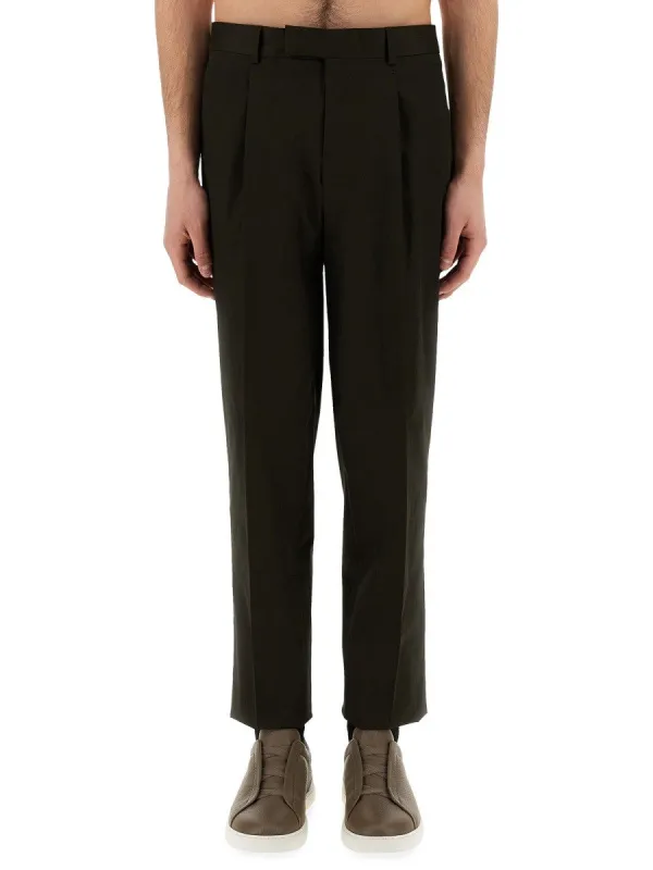 Zegna PANTS WITH PLEAT sold by Siebentaschen