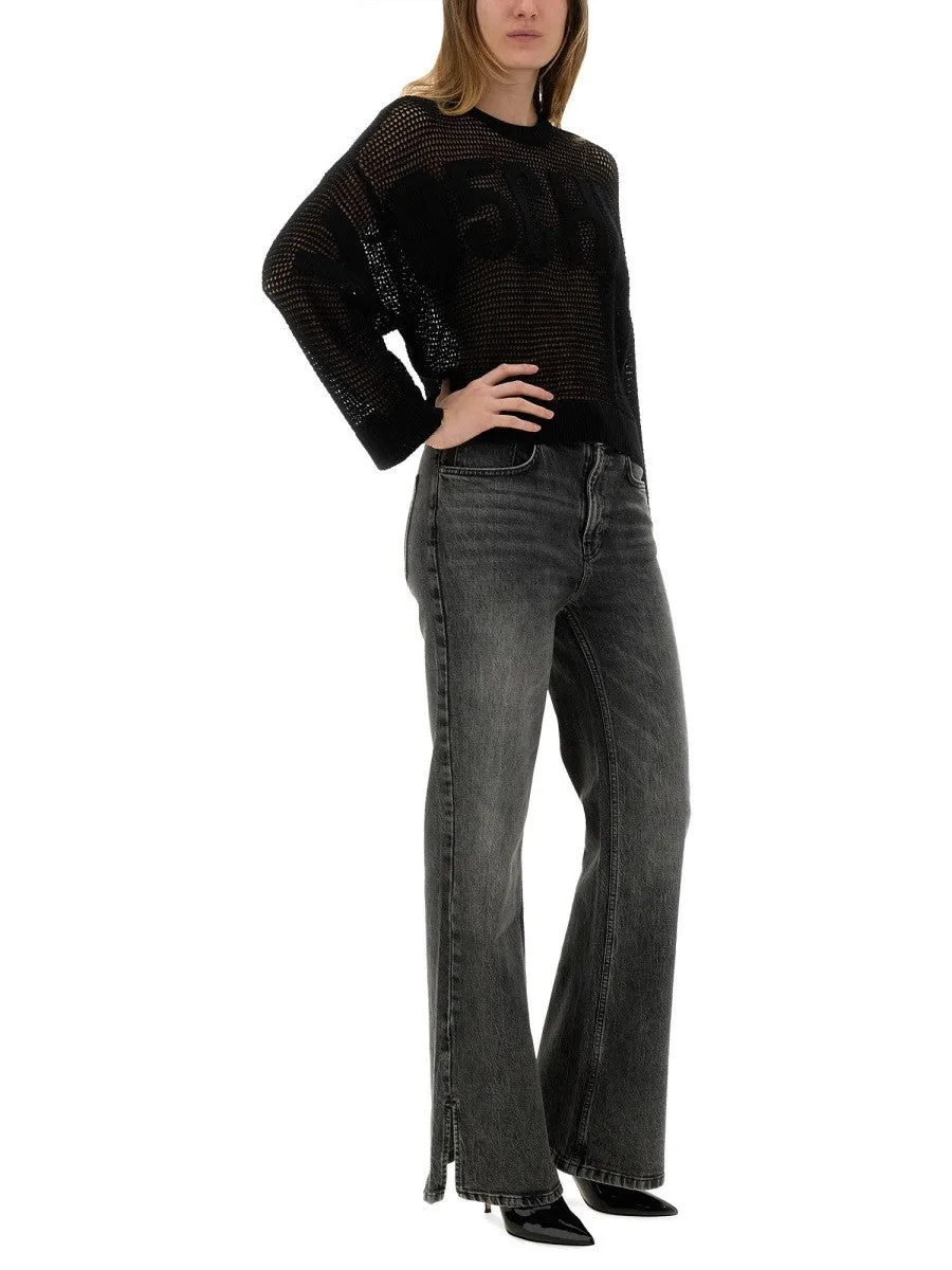 MOSCHINO JEANS MESH SHIRT WITH LOGO sold by Siebentaschen product image thumbnail 2