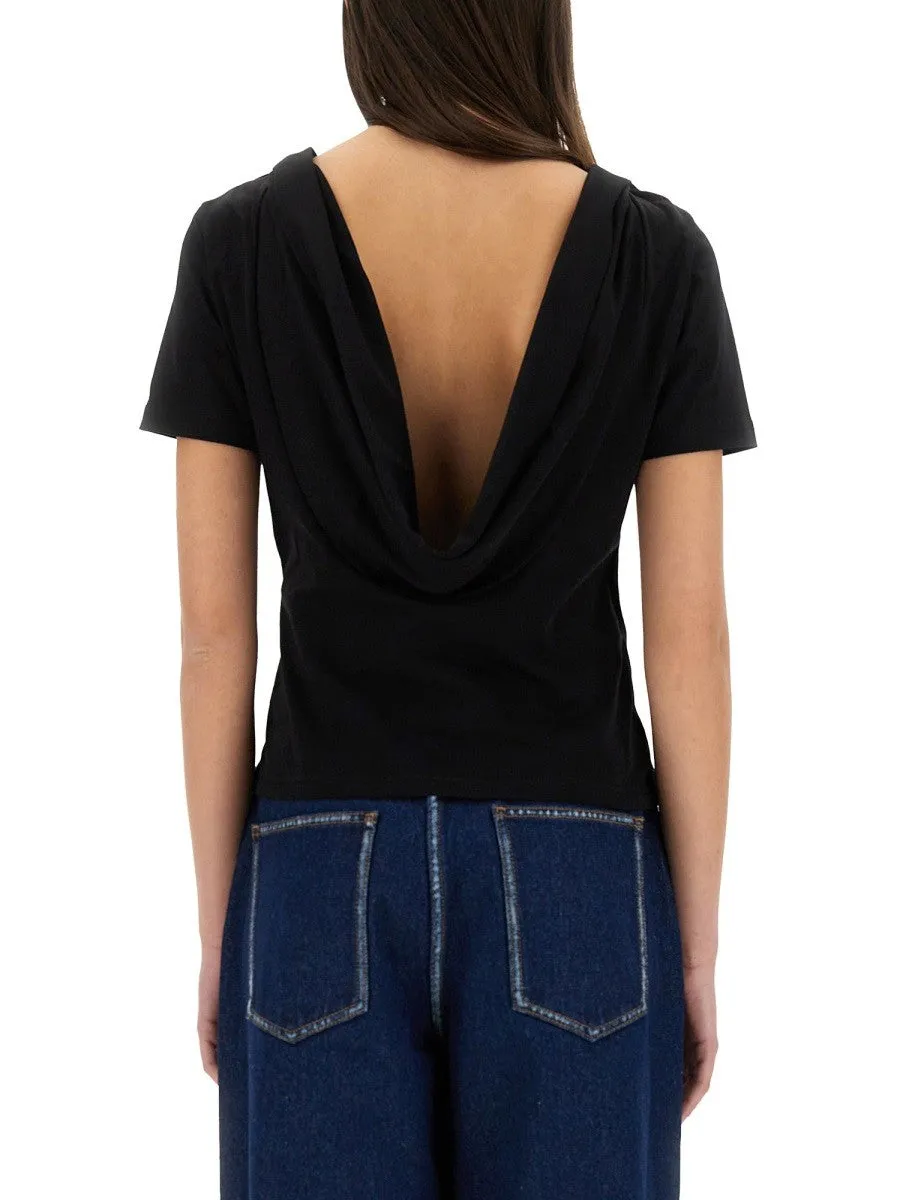 NINA RICCI T-SHIRT WITH BACK NECKLINE sold by Siebentaschen product image thumbnail 3