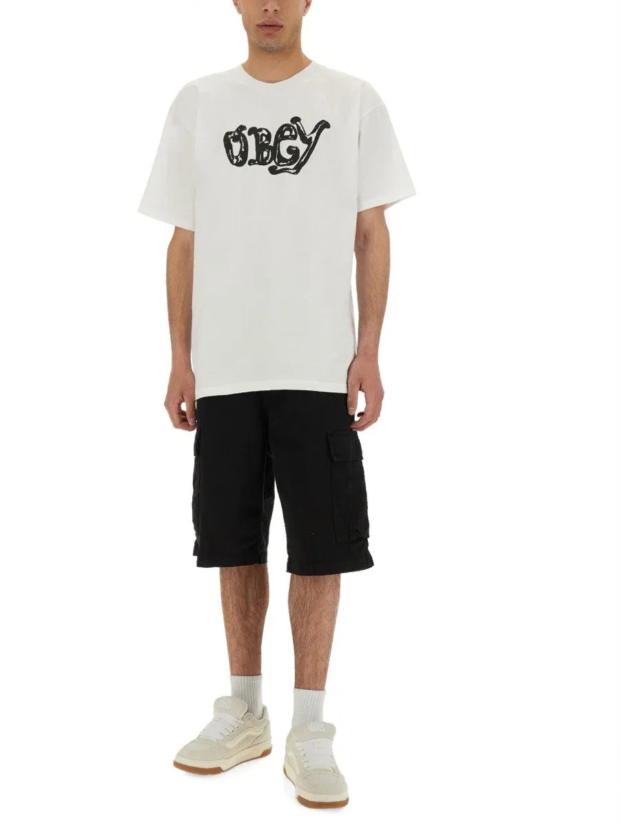OBEY LOGO PRINT T-SHIRT sold by Siebentaschen product image thumbnail 4
