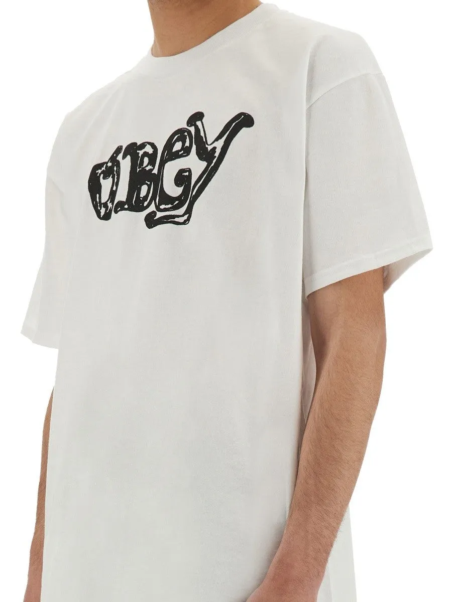 OBEY LOGO PRINT T-SHIRT sold by Siebentaschen product image thumbnail 2