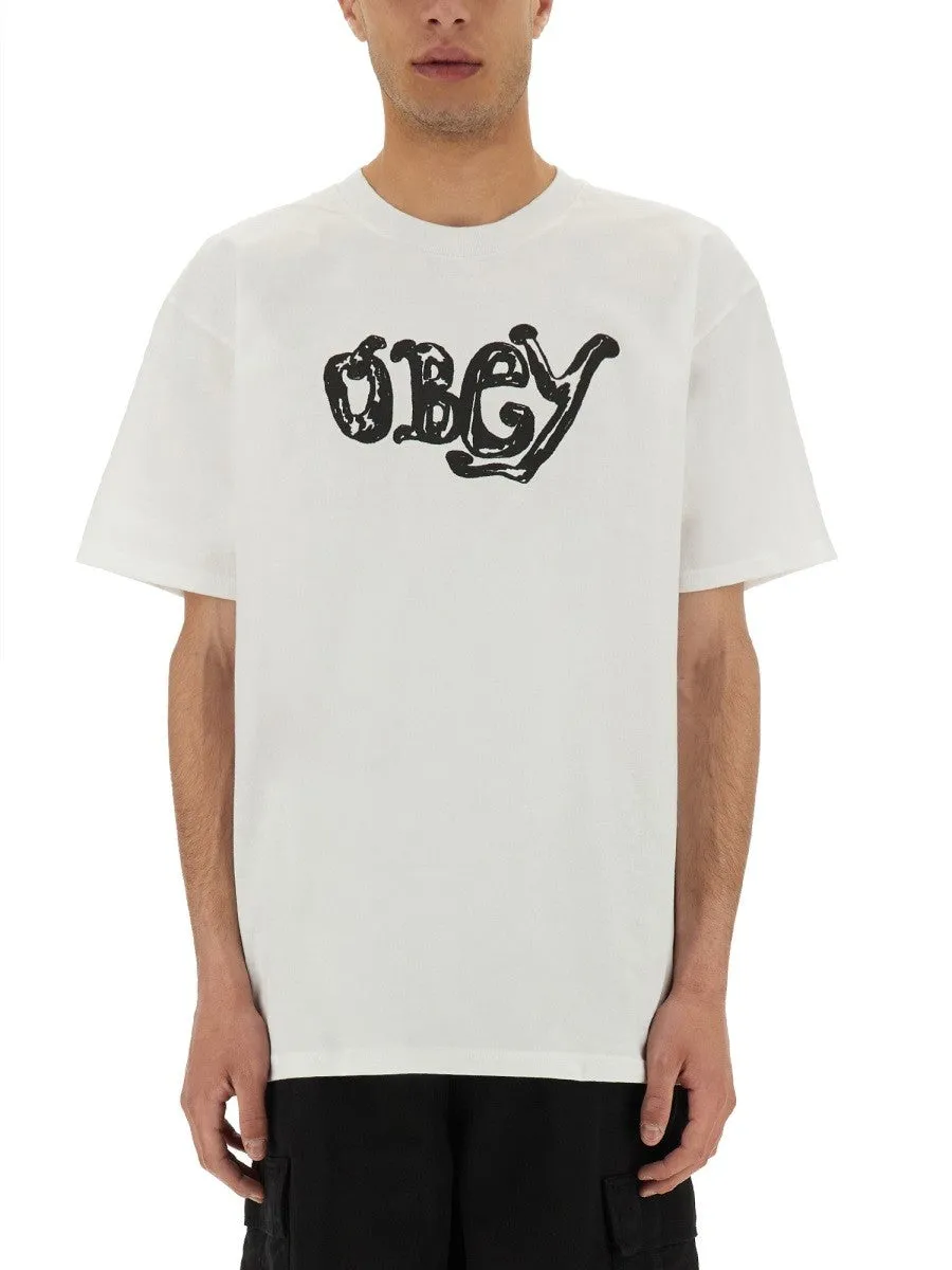 OBEY LOGO PRINT T-SHIRT sold by Siebentaschen product image thumbnail 3