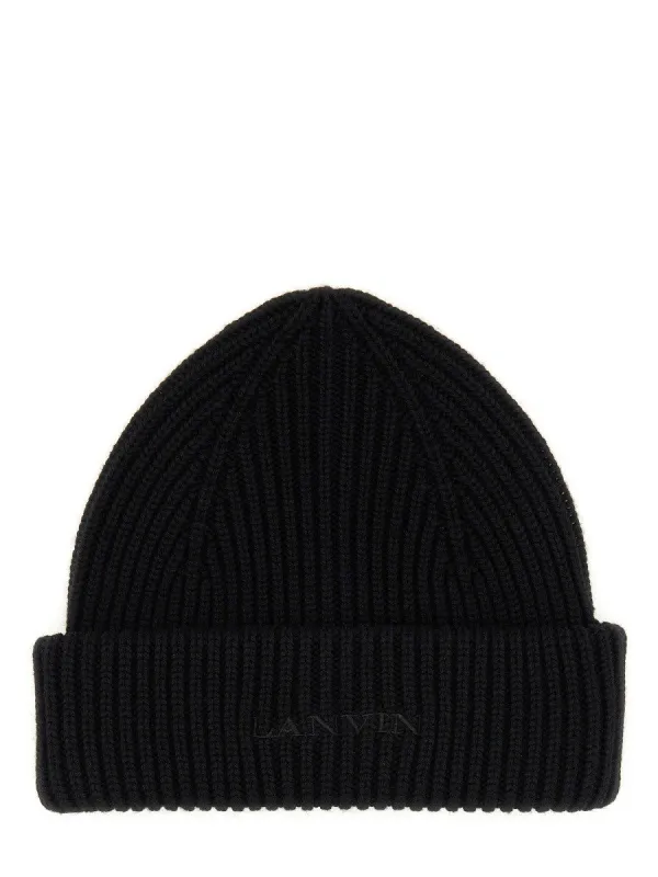 Lanvin WOOL BEANIE HAT sold by Siebentaschen