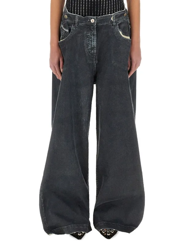 The Attico LONG PANTS "NAVY BLUE" sold by Siebentaschen