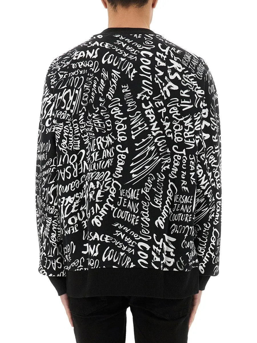 Versace Jeans Couture SWEATSHIRT WITH LOGOMANIA PRINT sold by Siebentaschen product image thumbnail 3