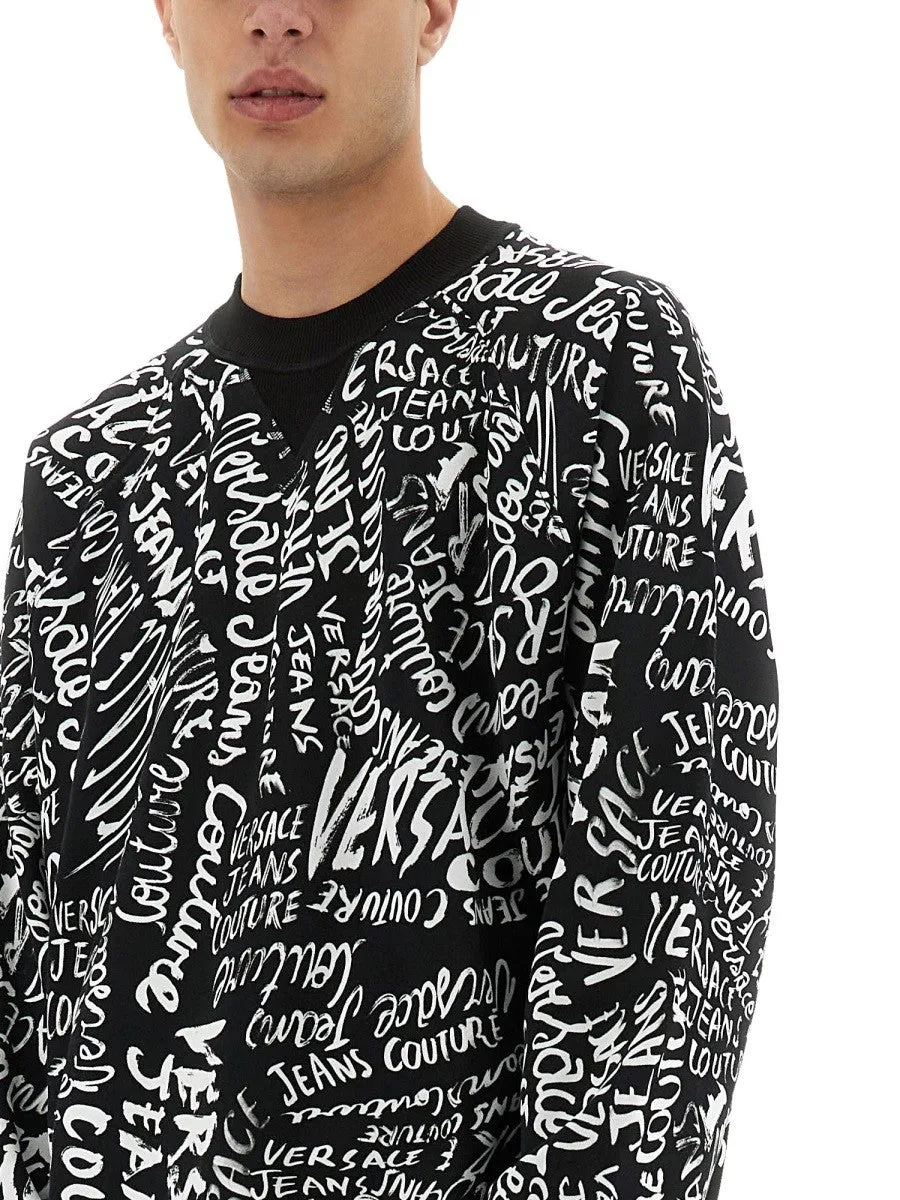 Versace Jeans Couture SWEATSHIRT WITH LOGOMANIA PRINT sold by Siebentaschen product image thumbnail 4