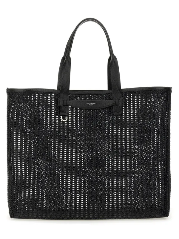 Dolce & Gabbana WOVEN MESH SHOPPING BAG sold by Siebentaschen