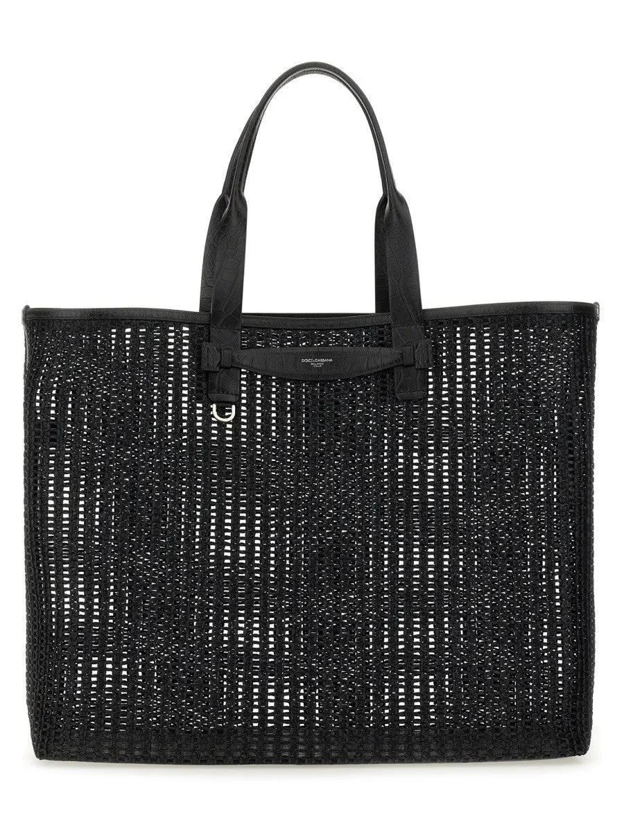 Dolce & Gabbana WOVEN MESH SHOPPING BAG sold by Siebentaschen