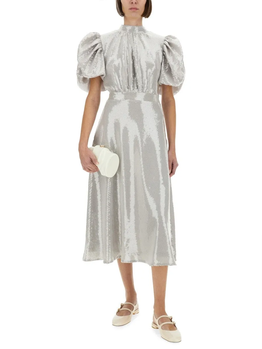 ROTATE BIRGER CHRISTENSEN MIDI DRESS WITH SEQUINS sold by Siebentaschen product image thumbnail 2