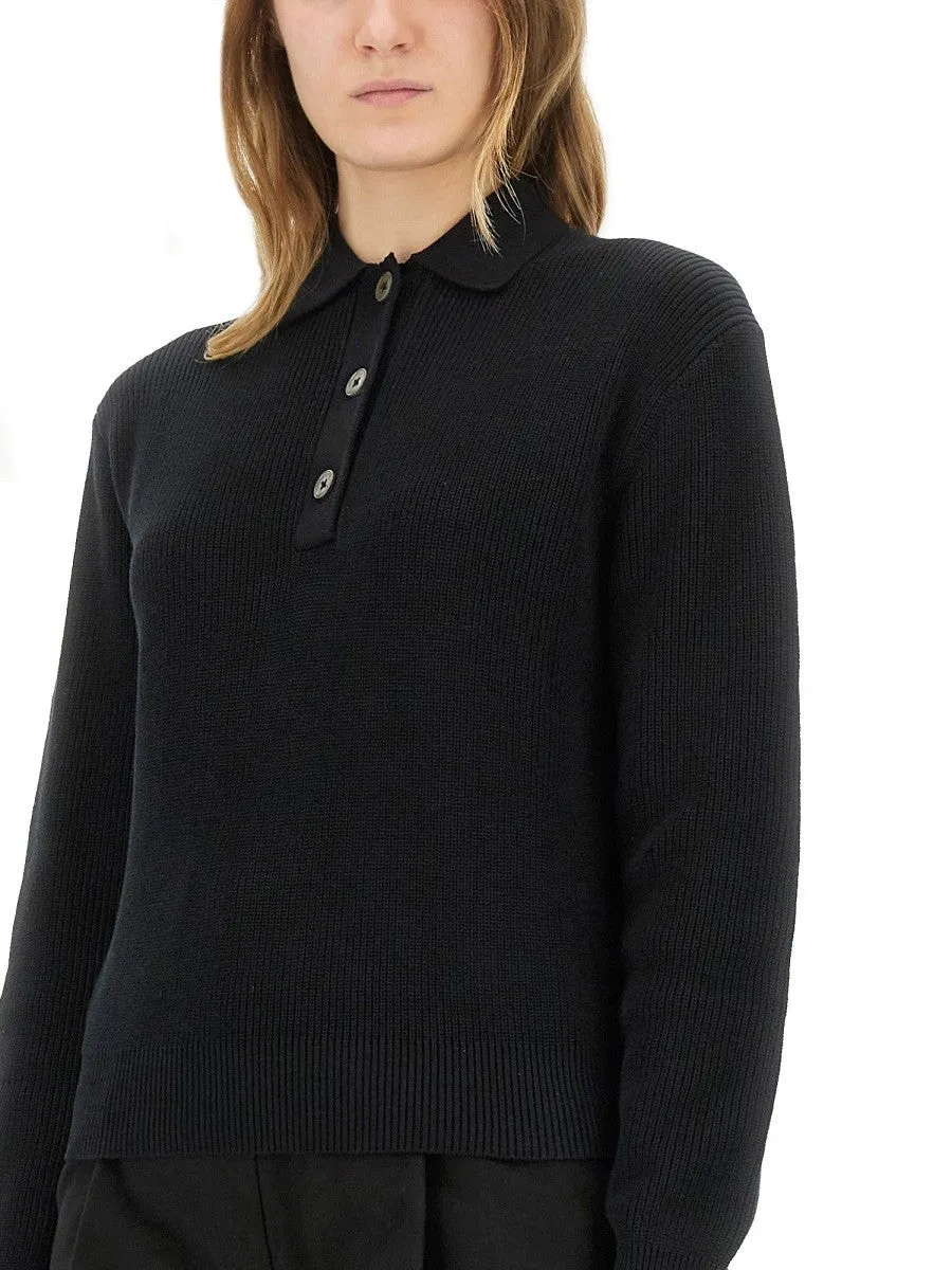 STUDIO NICHOLSON "CHESAPEAKE" KNIT POLO SHIRT sold by Siebentaschen product image thumbnail 4