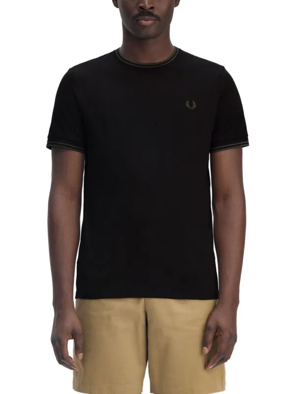 FRED PERRY DOUBLE STRIPE T-SHIRT sold by Siebentaschen