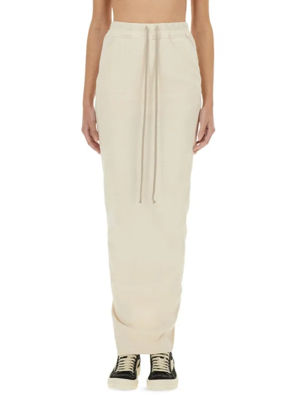 RICK OWENS DRKSHDW "PILLAR" MAXI SKIRT sold by Siebentaschen