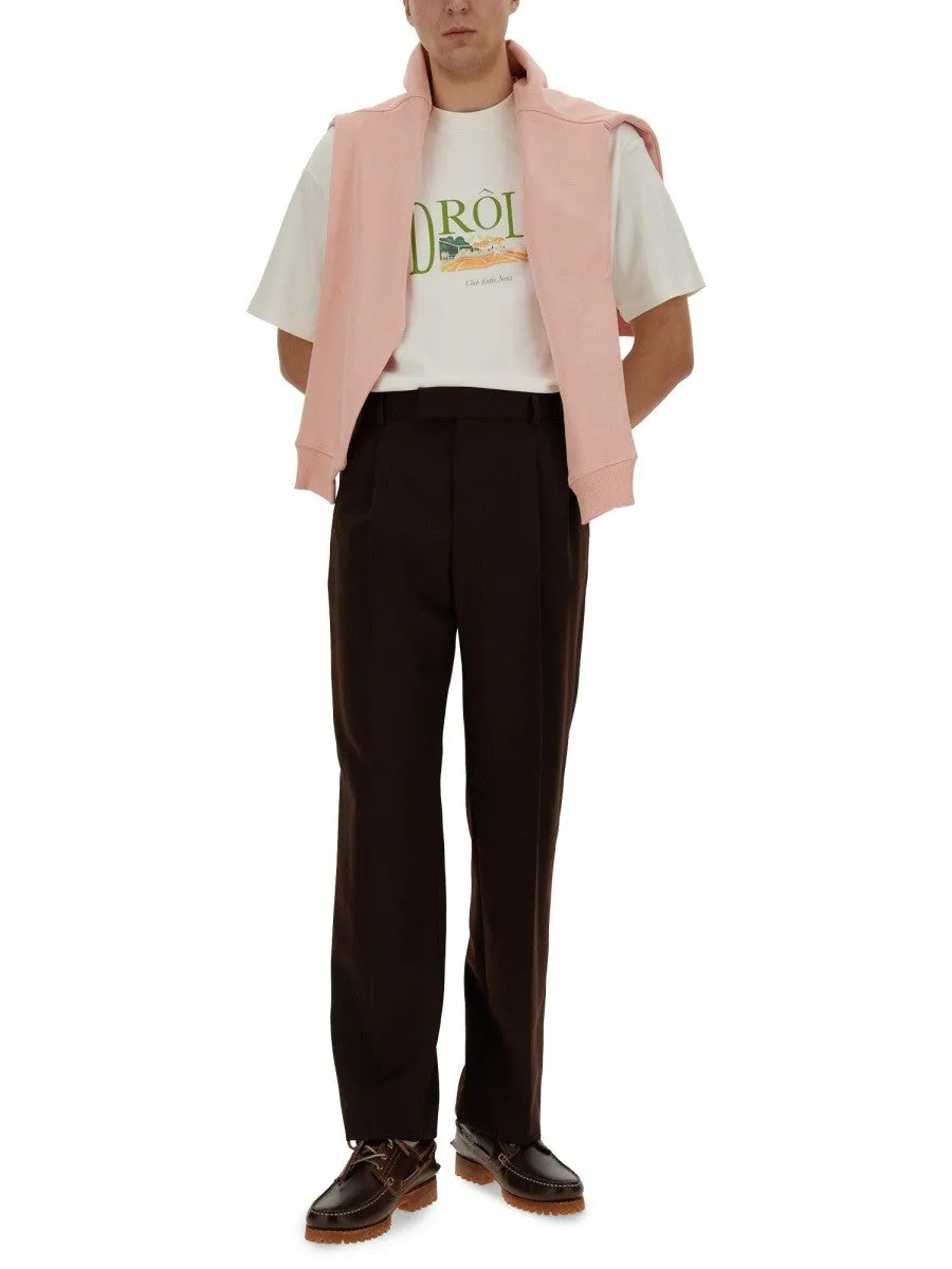 Drole De Monsieur TENNIS COURT PRINT T-SHIRT sold by Siebentaschen product image thumbnail 2