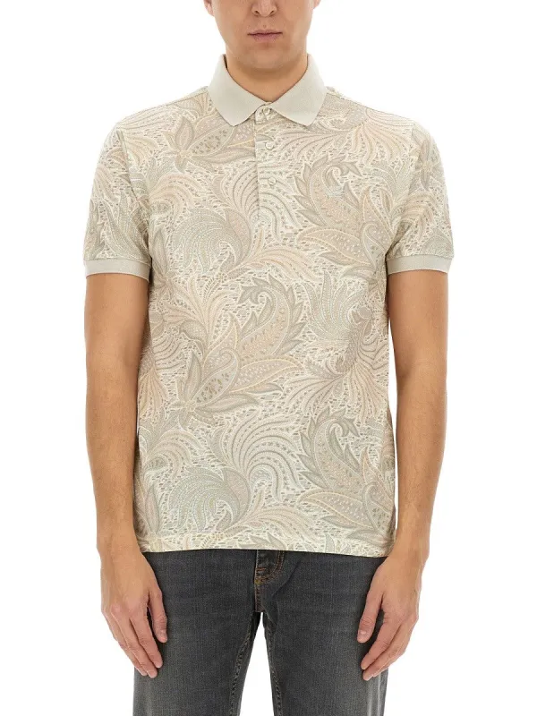 Etro POLO SHIRT WITH PRINT sold by Siebentaschen