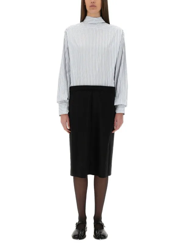 Maison Margiela INVERTED STRIPED DRESS-SHIRT sold by Siebentaschen