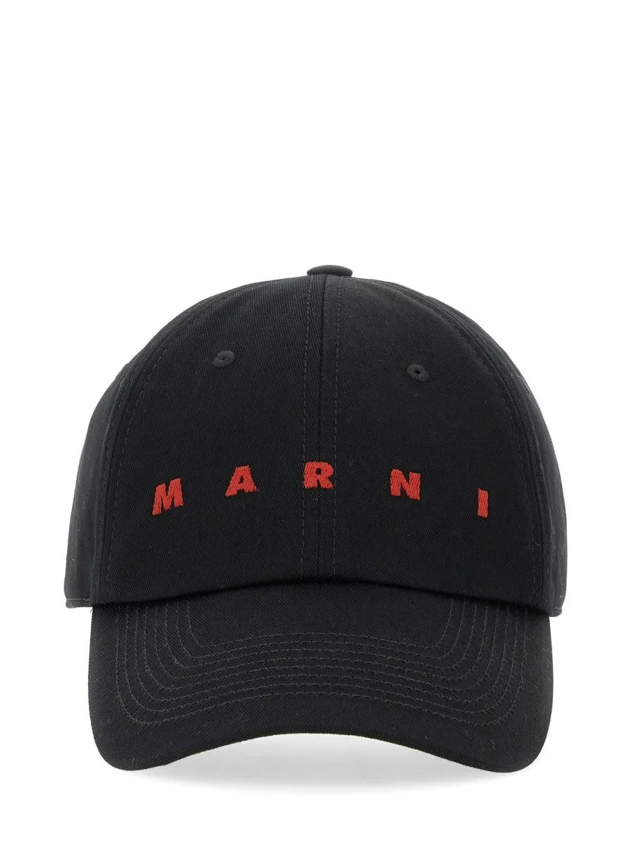 Marni BASEBALL HAT WITH LOGO sold by Siebentaschen