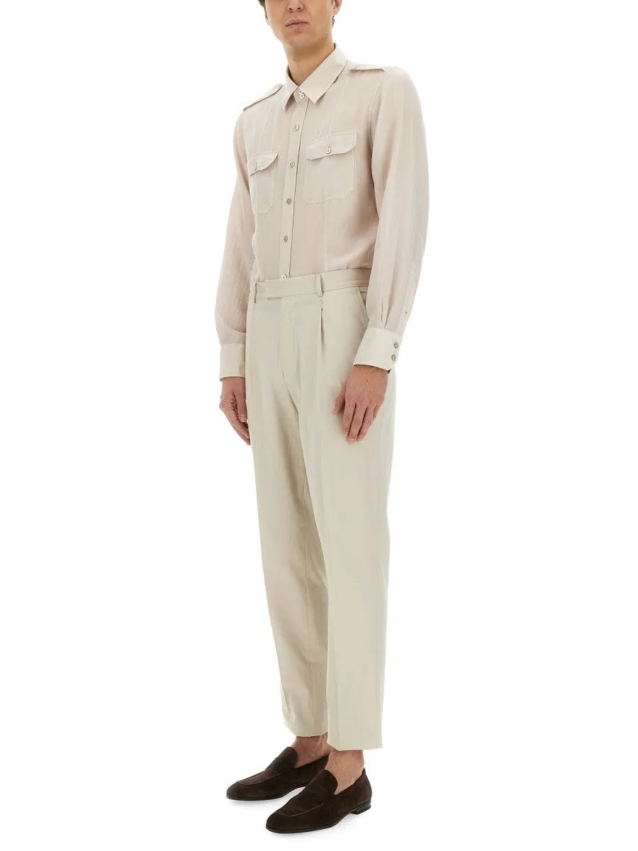 TOM FORD COTTON AND SILK MILITARY SHIRT sold by Siebentaschen product image thumbnail 2