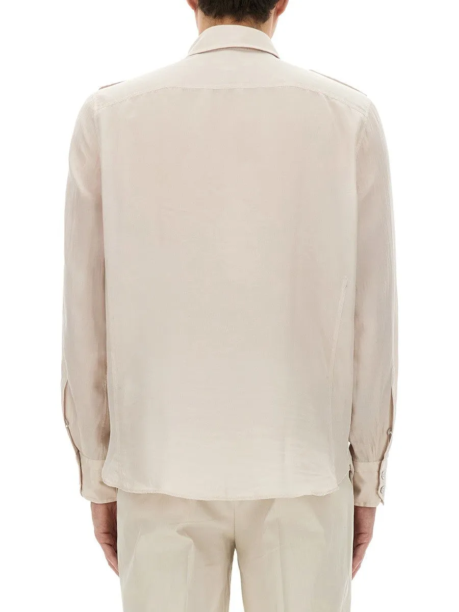 TOM FORD COTTON AND SILK MILITARY SHIRT sold by Siebentaschen product image thumbnail 3