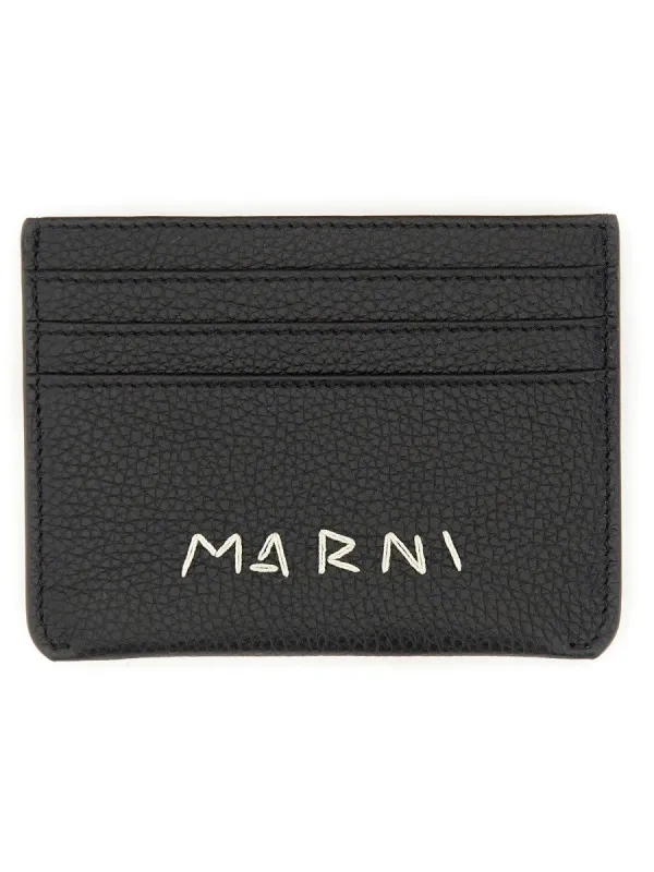Marni PORTACARTE CON RAMMENDO LOGO sold by Siebentaschen