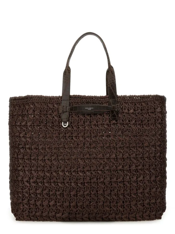 Dolce & Gabbana WOVEN MESH SHOPPING BAG sold by Siebentaschen