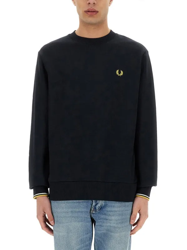 FRED PERRY SWEATSHIRT WITH LOGO sold by Siebentaschen