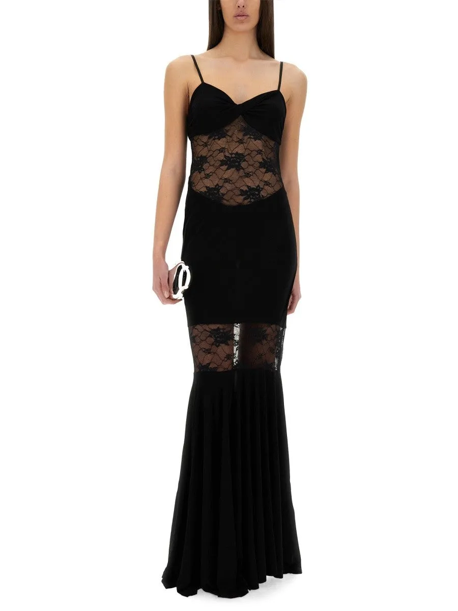 NINA RICCI MERMAID DRESS WITH LACE INSERTS sold by Siebentaschen product image thumbnail 4