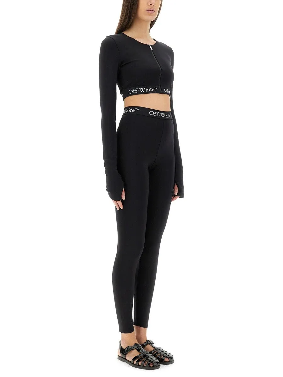 Off-white CROPPED TOP WITH LOGOED BAND sold by Siebentaschen product image thumbnail 2