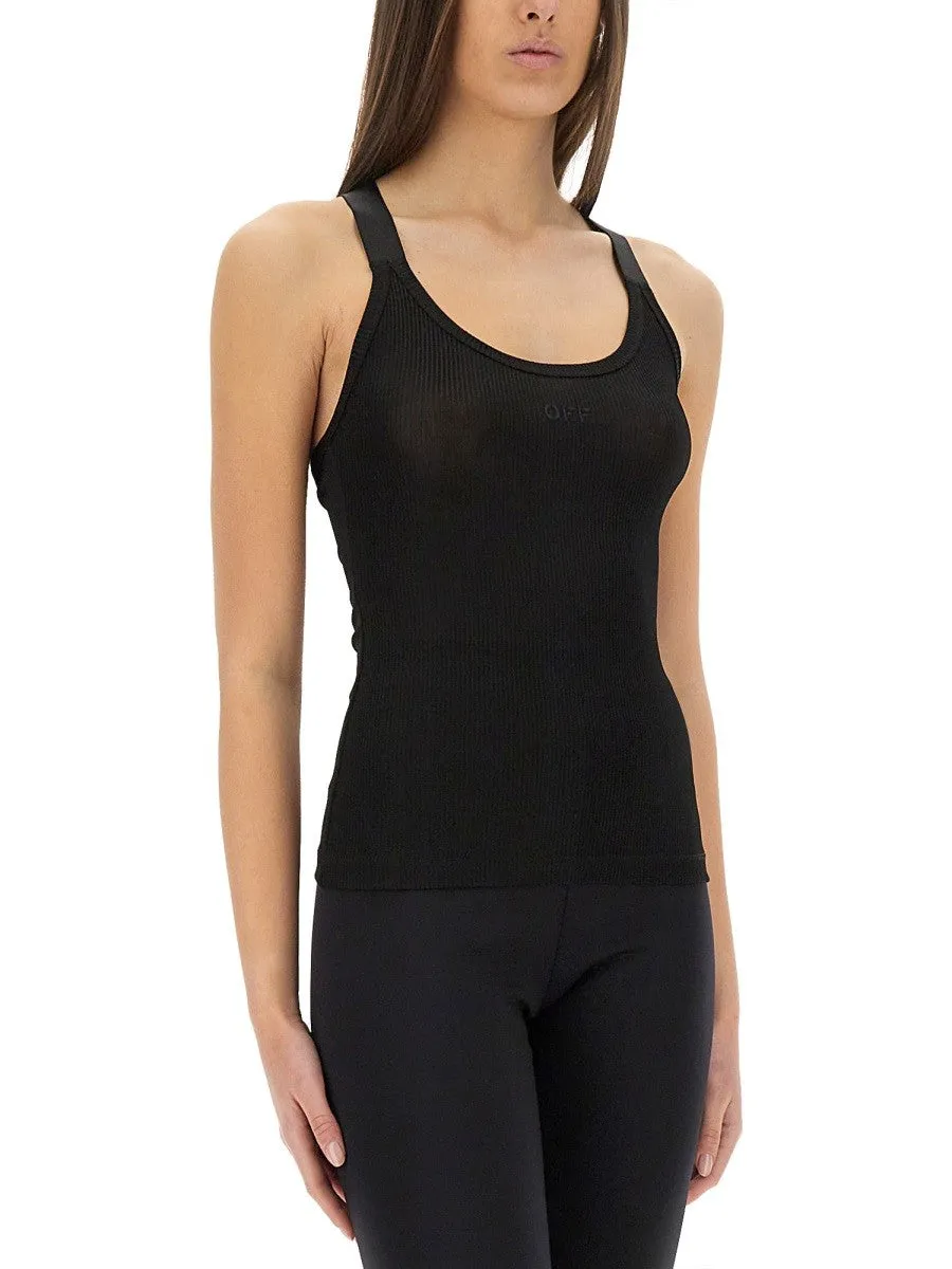 Off-white VISCOSE TOP WITH LOGO sold by Siebentaschen product image thumbnail 4