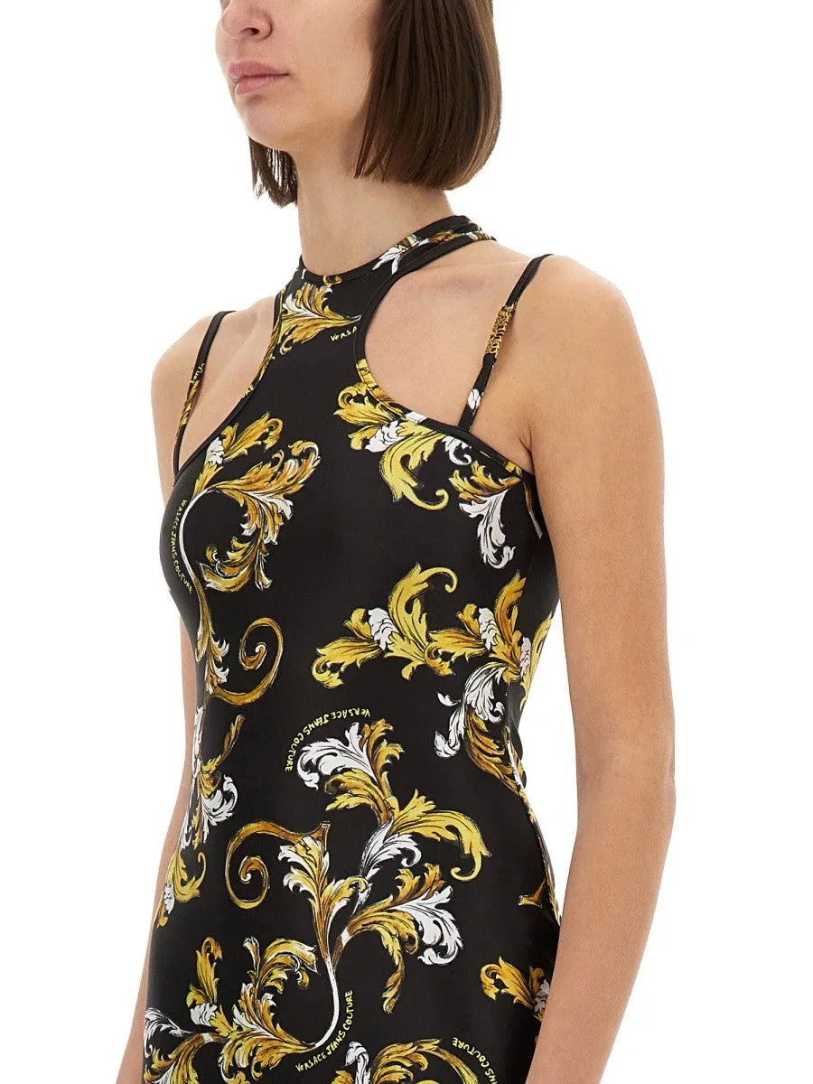 Versace Jeans Couture MINI DRESS WITH "OUTLINE BAROQUE" PRINT sold by Siebentaschen product image thumbnail 4