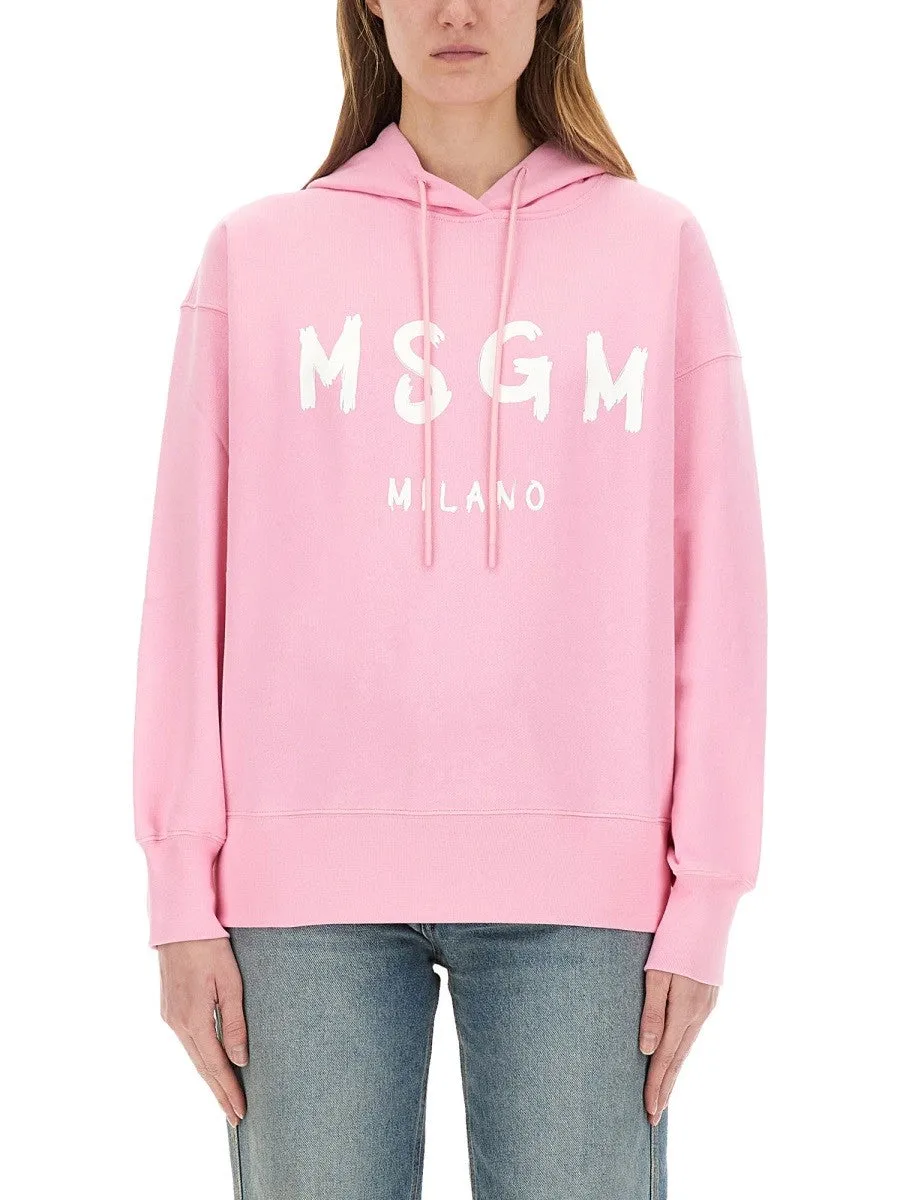 msgm SWEATSHIRT WITH LOGO sold by Siebentaschen