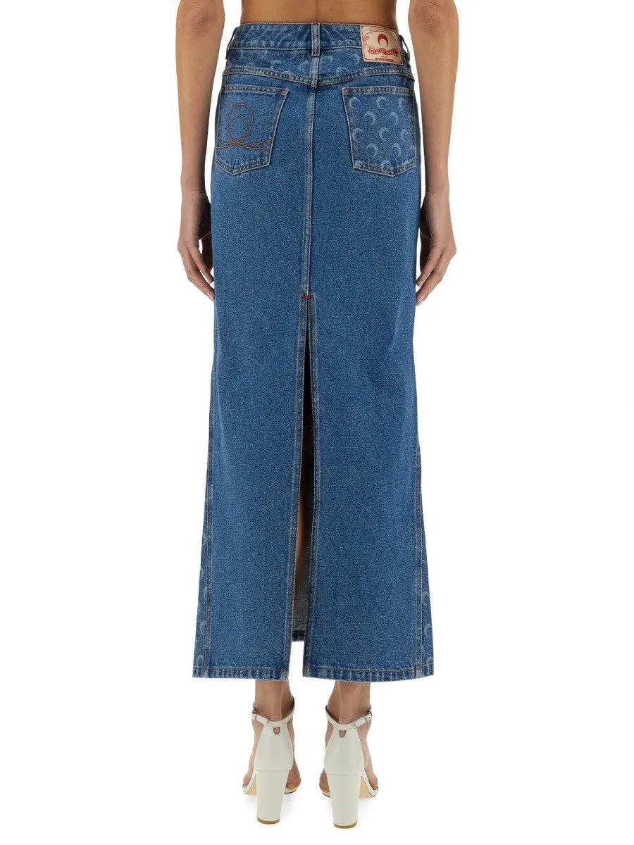 MARINE SERRE "MOON LASER" LONG SKIRT sold by Siebentaschen product image thumbnail 3