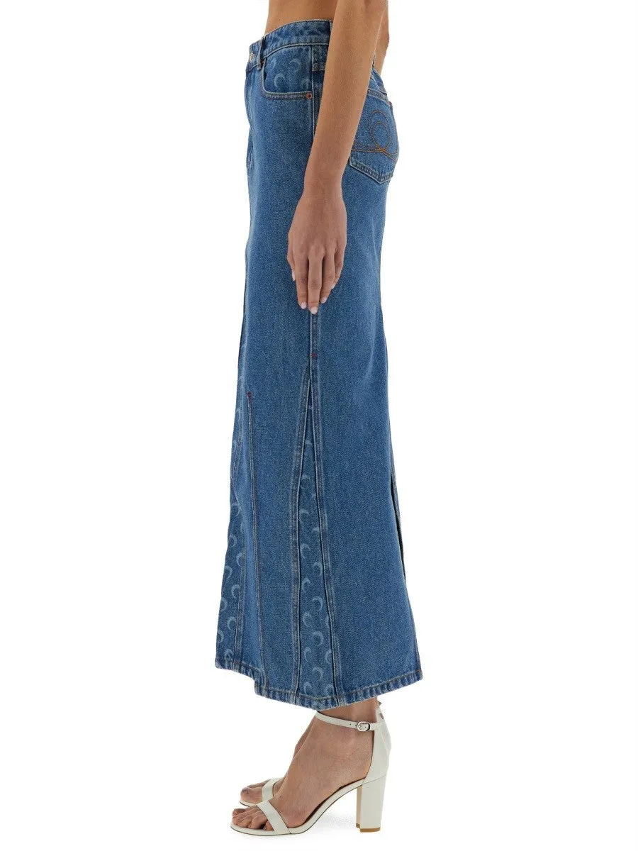 MARINE SERRE "MOON LASER" LONG SKIRT sold by Siebentaschen product image thumbnail 4