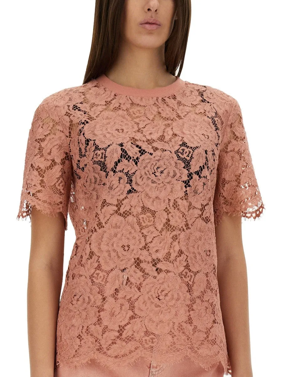 Dolce & Gabbana CORDONETTO LACE T-SHIRT sold by Siebentaschen product image thumbnail 4