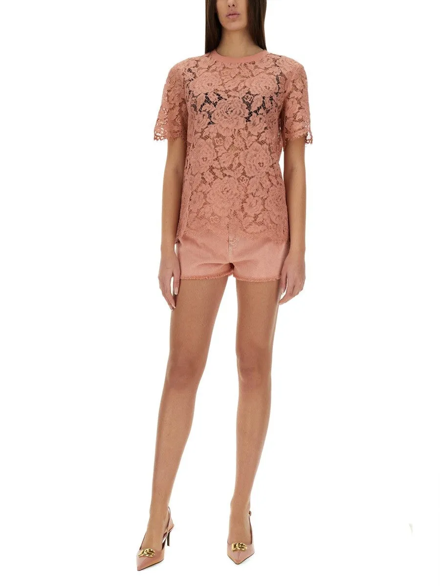 Dolce & Gabbana CORDONETTO LACE T-SHIRT sold by Siebentaschen product image thumbnail 2