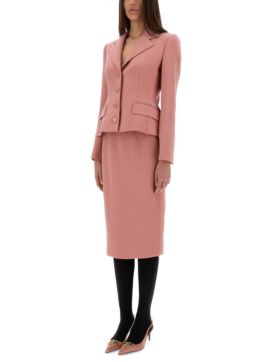 Dolce & Gabbana DG LOGO LONGUETTE PENCIL SKIRT sold by Siebentaschen product image thumbnail 2