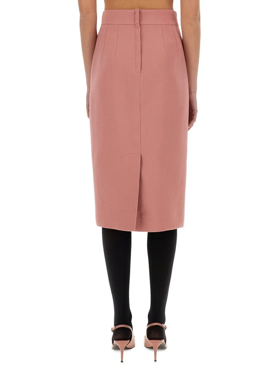 Dolce & Gabbana DG LOGO LONGUETTE PENCIL SKIRT sold by Siebentaschen product image thumbnail 3