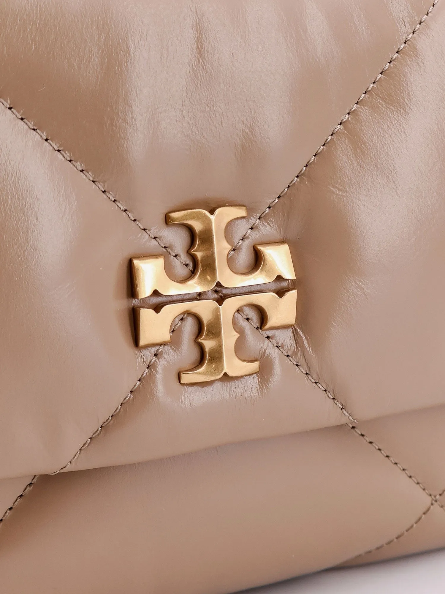 Tory Burch Kira matelassé leather shoulder bag with metal logo sold by Siebentaschen product image thumbnail 5