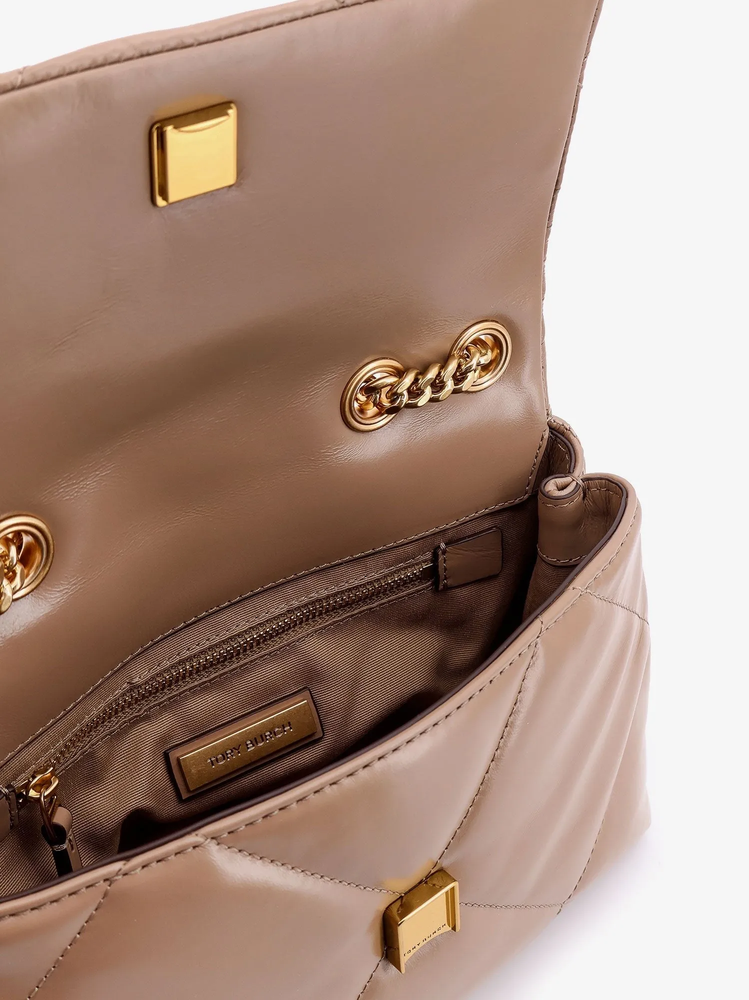 Tory Burch Kira matelassé leather shoulder bag with metal logo sold by Siebentaschen product image thumbnail 4