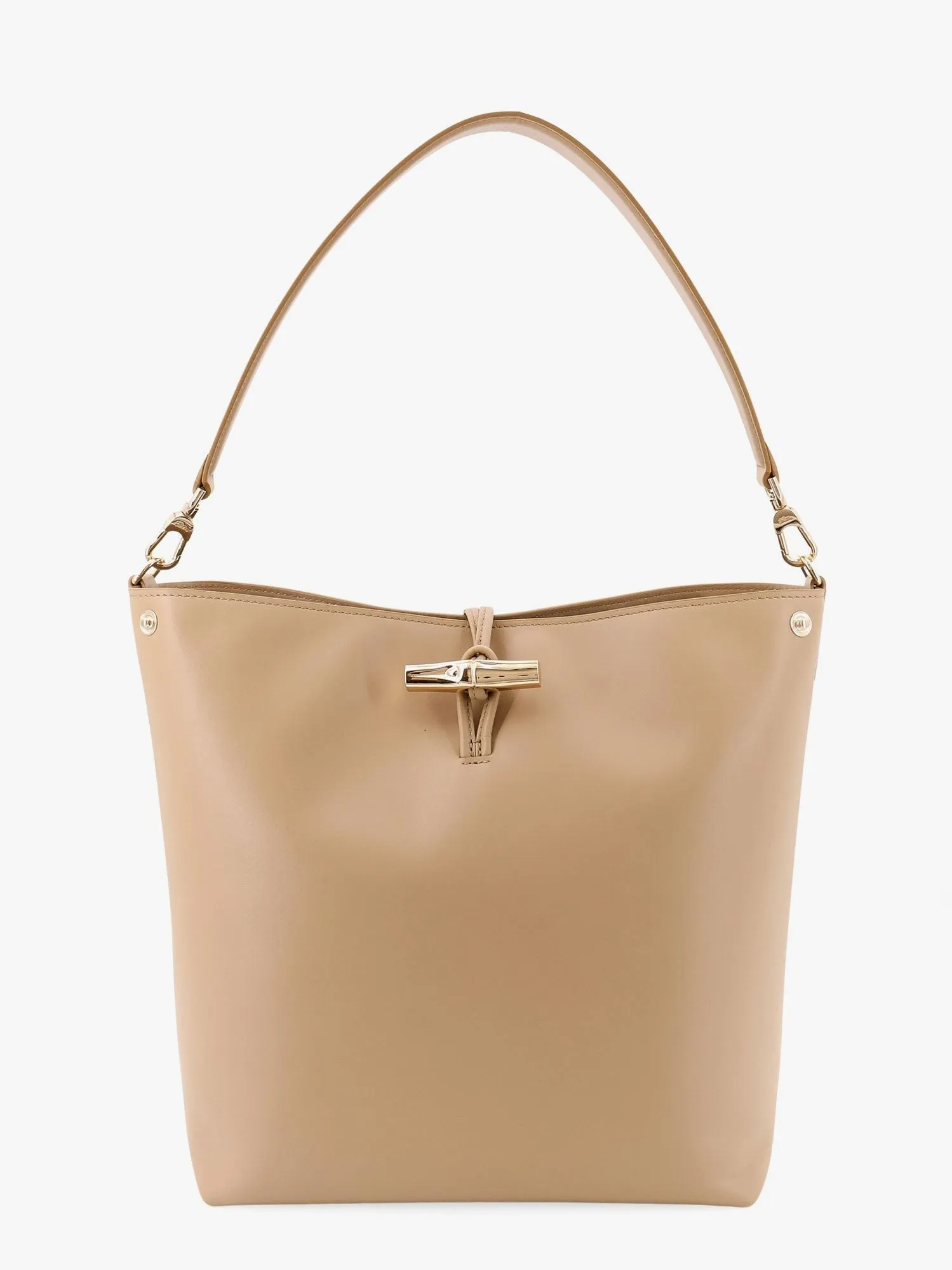 LONGCHAMP PARIS Le roseau m leather bucket bag with bamboo hook sold by Siebentaschen product image thumbnail 3
