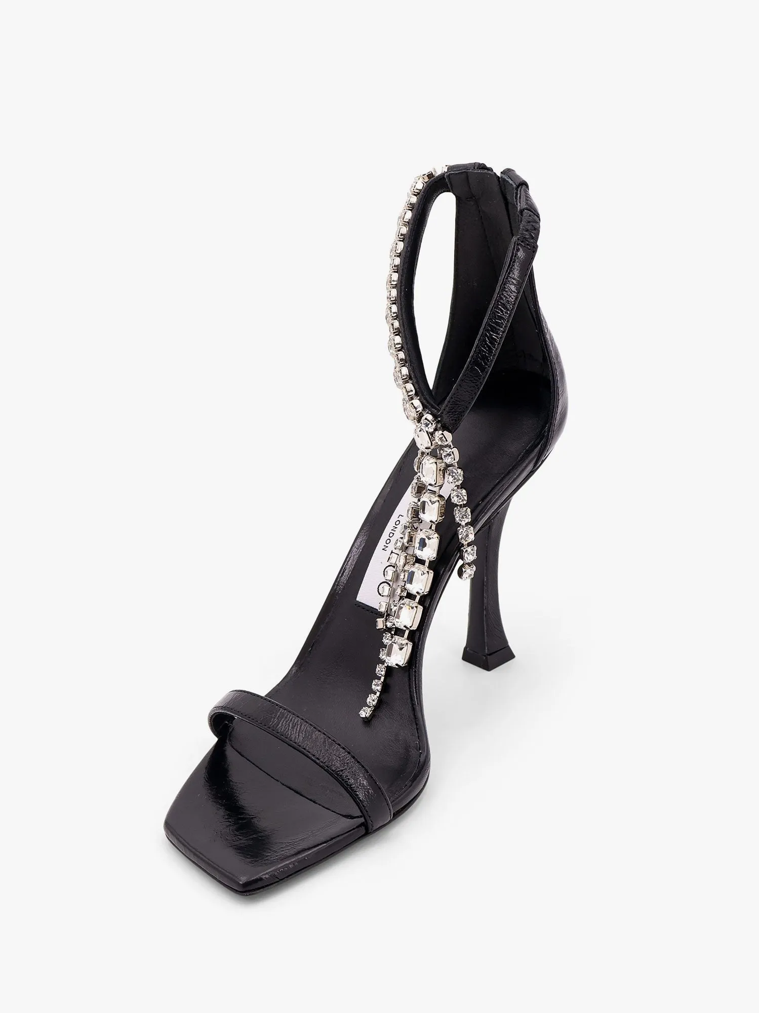 Jimmy Choo Black vintage leather sandals with crystals detail sold by Siebentaschen product image thumbnail 4